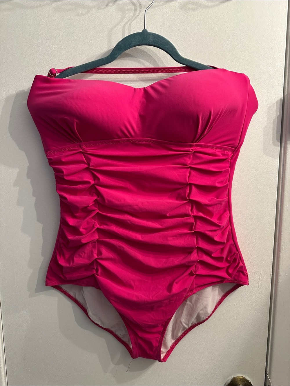 Pink Halter One-Piece Swimsuit